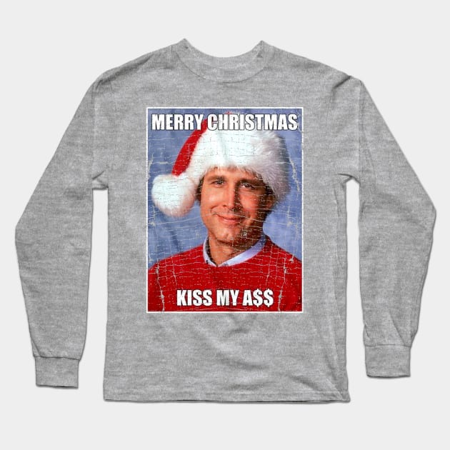 MARRY CHRISTMAS KISS MY ASS Long Sleeve T-Shirt by gulymaiden